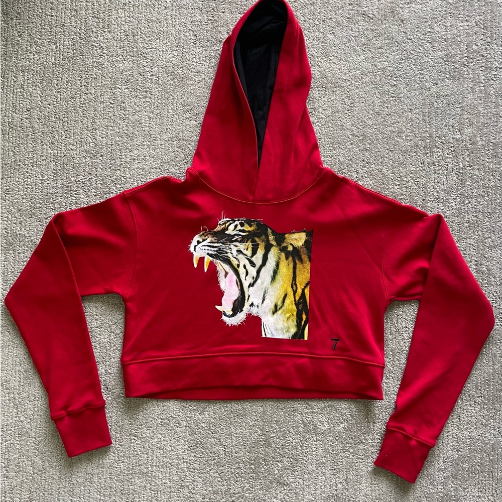 Anglero NY Cropped Tiger Hoodie, RARE, Sz XS